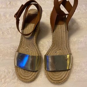 Tory Burch Bima Two-Tone Wedge Espadrille